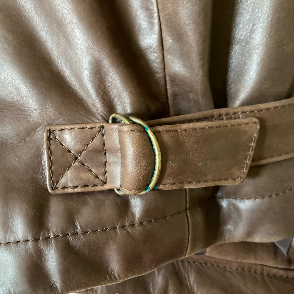 Faconnable Brown 100% Leather Jacket - image 6